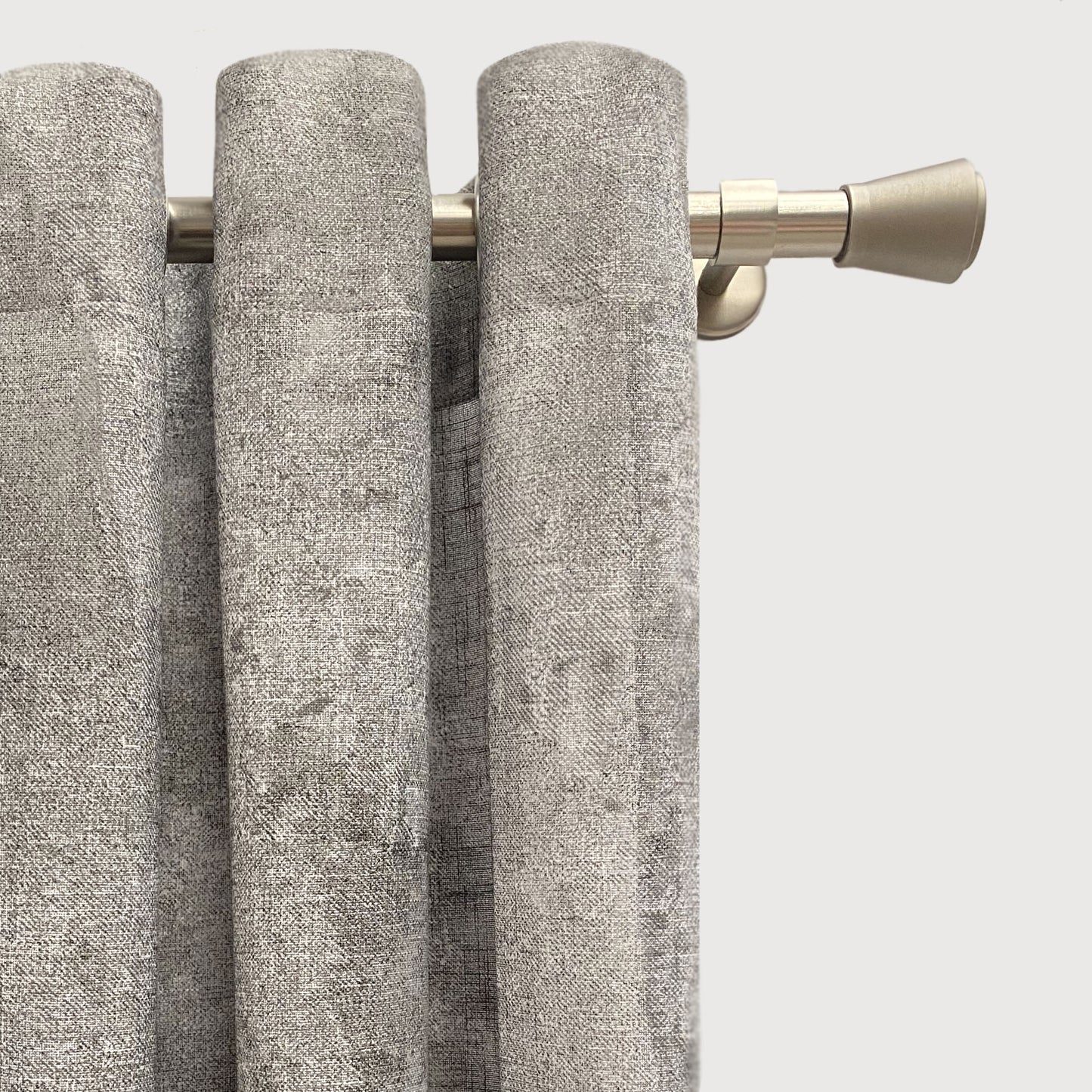 Nora Heavyweight Voile Ringtop or Pencil Pleat, Grey SALE