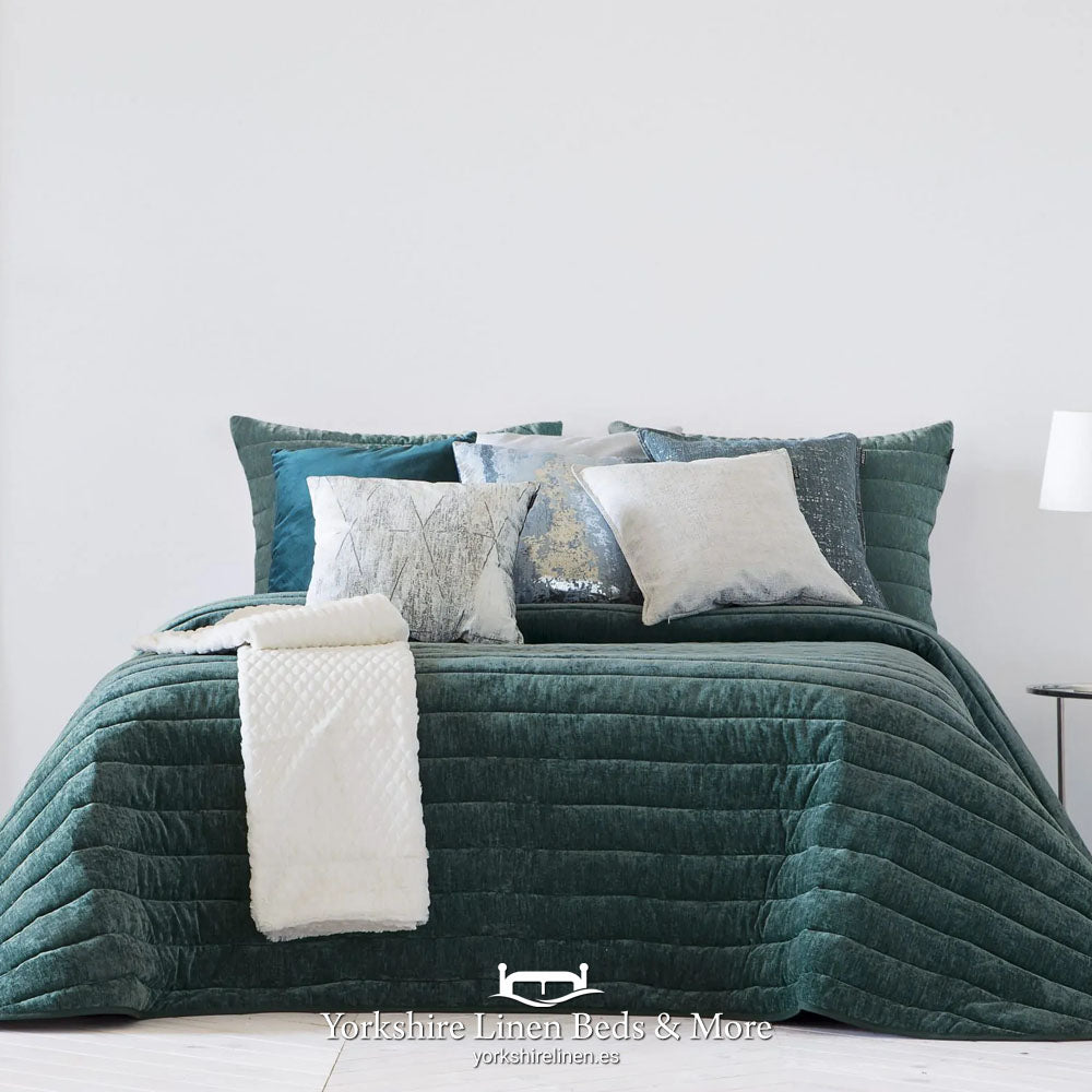 Nantes Luxury Bedspread Range, Ocean - Bedspreads & Throws - Yorkshire Linen Beds & More