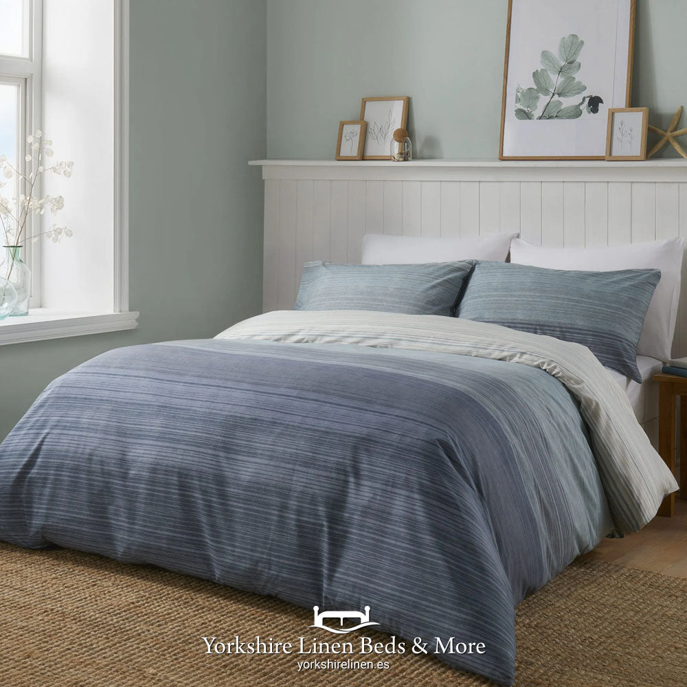 Newhaven Duvet Sets, Blue - Duvet Covers & Sets - Yorkshire Linen Beds & More