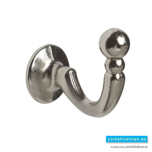 Palma Satin Tie Back Hooks Silver, Yorkshire Linen, Mijas Costa, Marbella, Spain