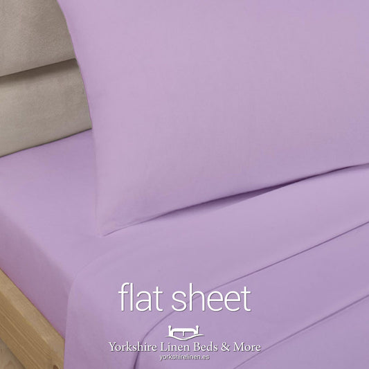 Polycotton Flat Sheets, Lilac - Yorkshire Linen Beds & More P03