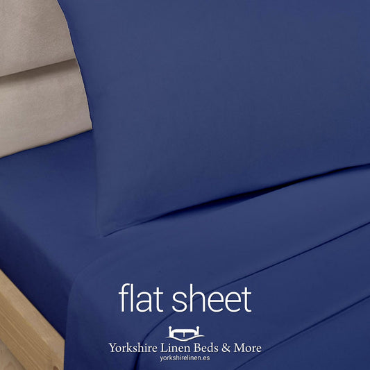 Polycotton Flat Sheets Navy Blue - Yorkshire Linen Beds & More P03