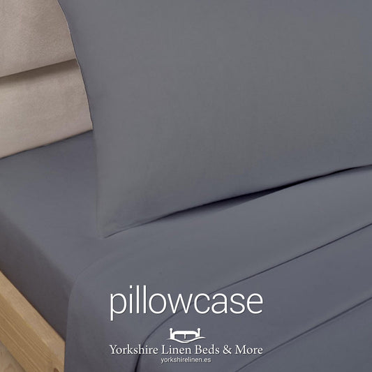 Polycotton Pillowcases, Charcoal Grey - Yorkshire Linen Beds & More P01