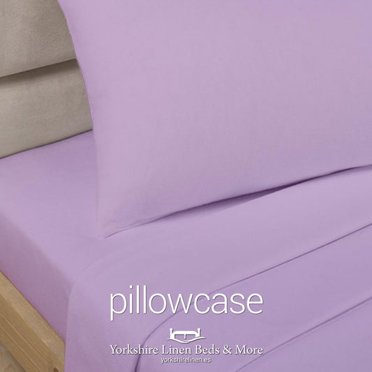 Polycotton Pillowcases, Lilac - Yorkshire Linen Beds & More P01