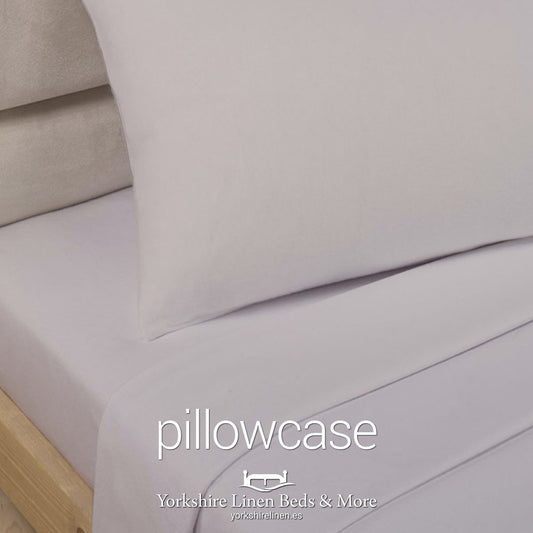 Polycotton Pillowcases, Stone - Yorkshire Linen Beds & More P01