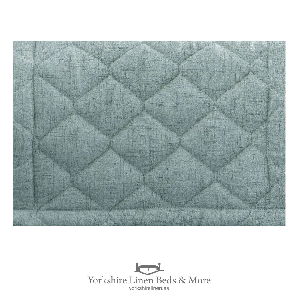 Rustica Bed Runners, Duck Egg Blue - Bedspreads & Runners - Yorkshire Linen Beds & More