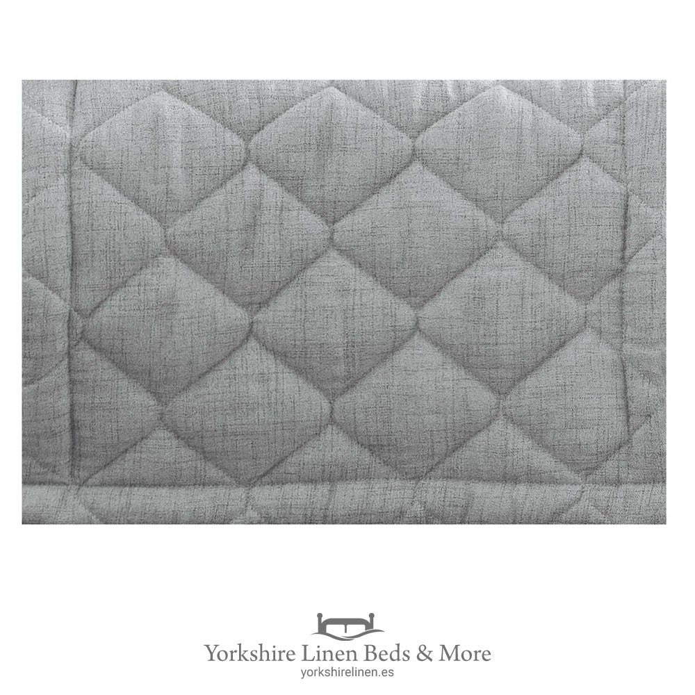 Rustica Bed Runners, Grey - Bedspreads & Runners - Yorkshire Linen Beds & More