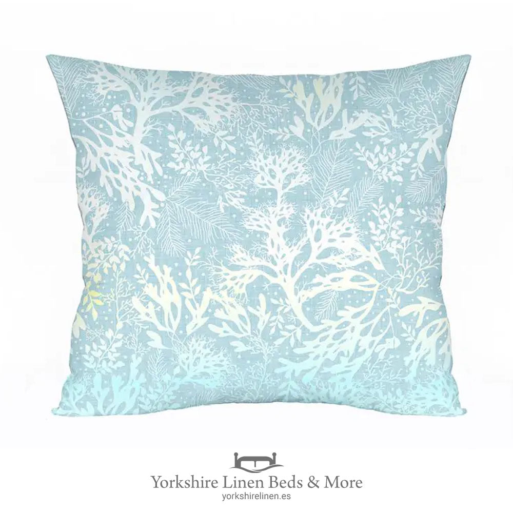 Seaweed Blue Cushion - Cushions and Home Decoration, Yorkshire Linen Beds & More