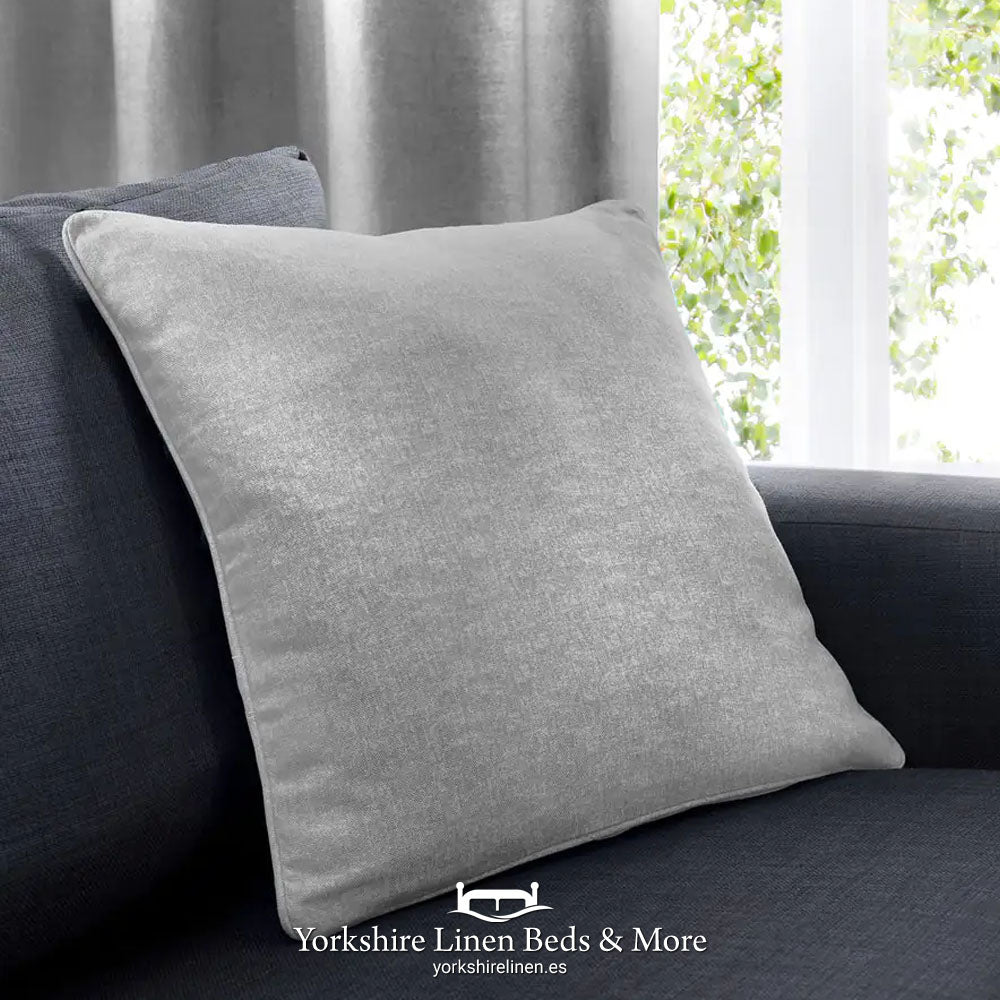 Sorbonne Linen Style Cushion, Silver - Cushions & Cushion Covers - Yorkshire Linen Beds & More