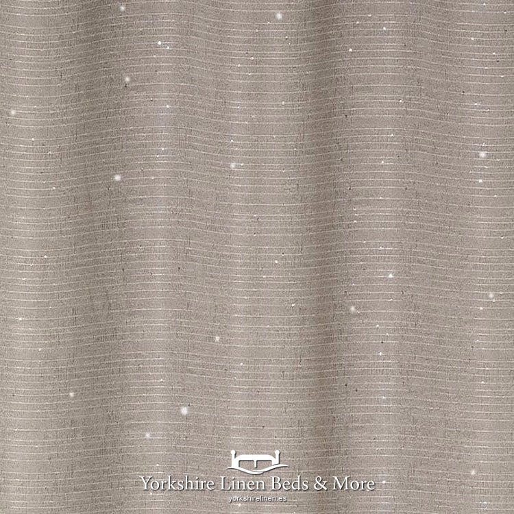 Sparkly Ringtop Curtain Panel Taupe