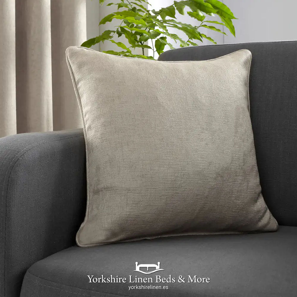Stratus Faux Silk Cushions, Natural - Cushions & Cushion Covers - Yorkshire Linen Beds & More