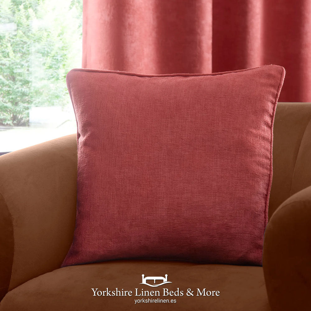 Stratus Faux Silk Cushions, Terracotta - Cushions & Cushion Covers - Yorkshire Linen Beds & More