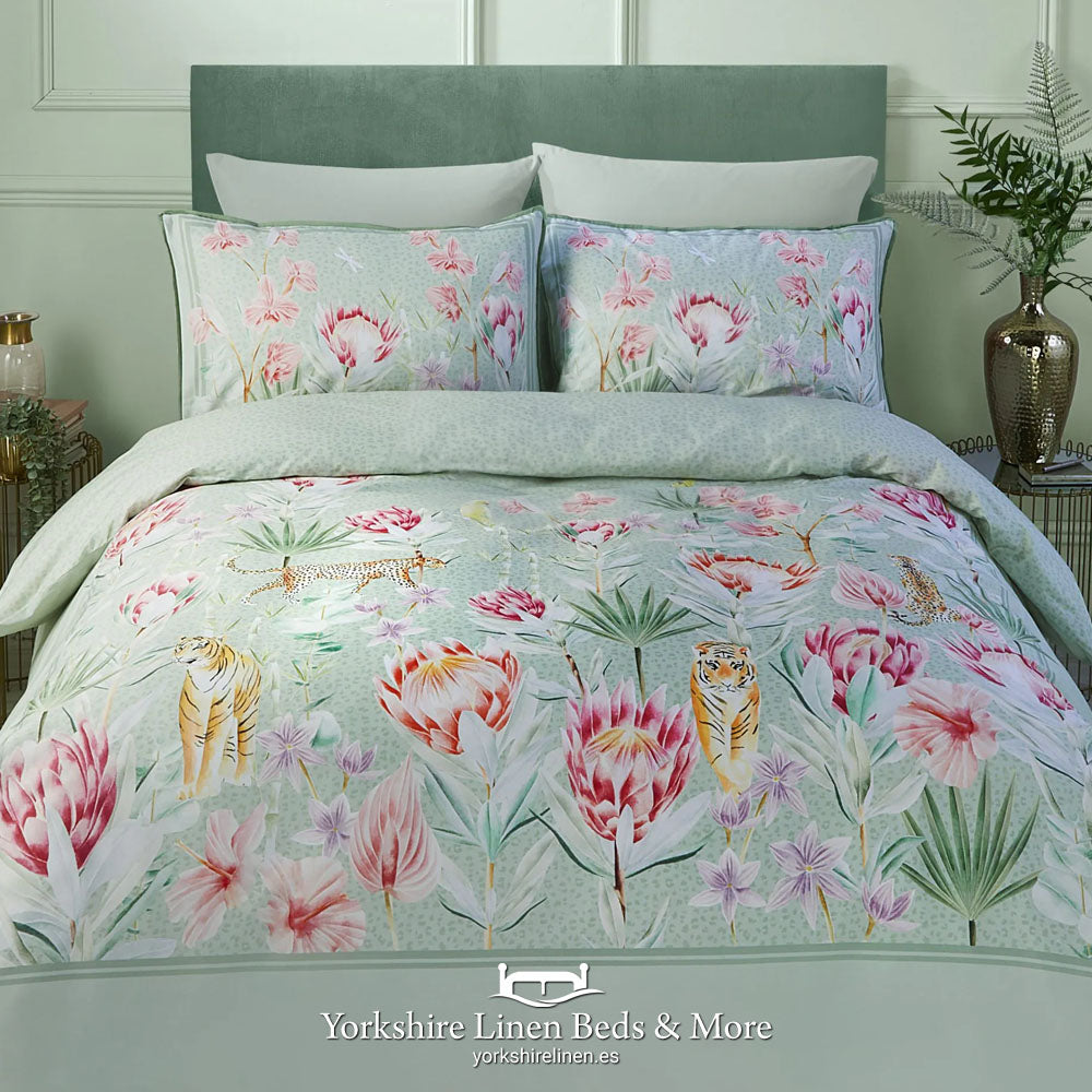 Tropical Leopard 500 Thread Count Duvet Set - Duvet Covers & Sets - Yorkshire Linen Beds & More