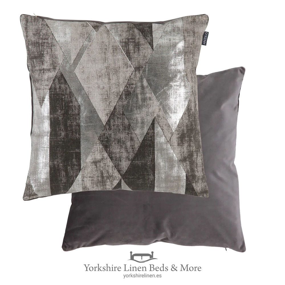 Urban Geo Cushion, Grey - Cushions and Home Decoration, Yorkshire Linen Beds & More