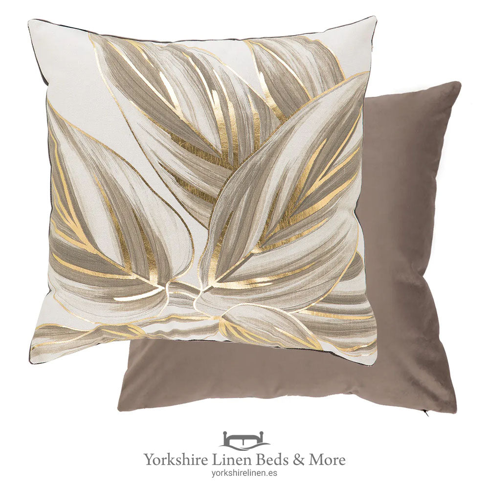 Urban Leaf Cushions, Natural - Cushions and home Decoration, Yorkshire Linen Beds & More