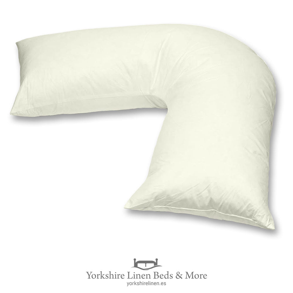 V Shaped Pillowcase, 200 Thread Count Percale, Ivory - Pillows & Pillowcases - Yorkshire Linen Beds & More