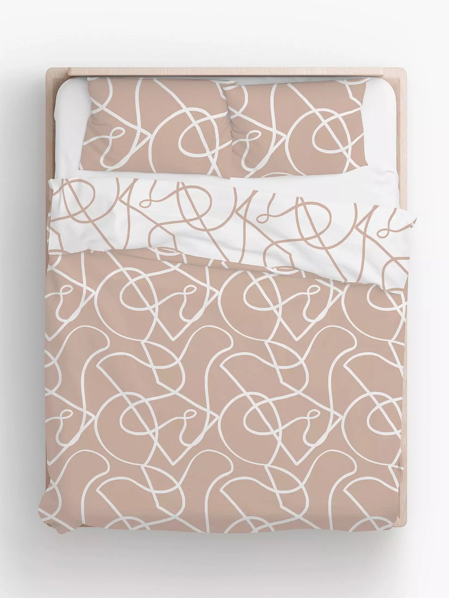 Pablo Abstract Duvet Set - Clay New Lower Price