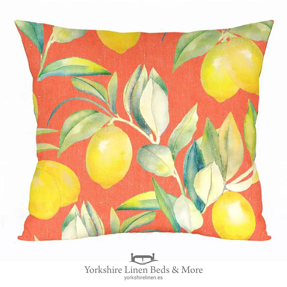 When Life Gives You Lemons 1899 Cushion, Terracotta