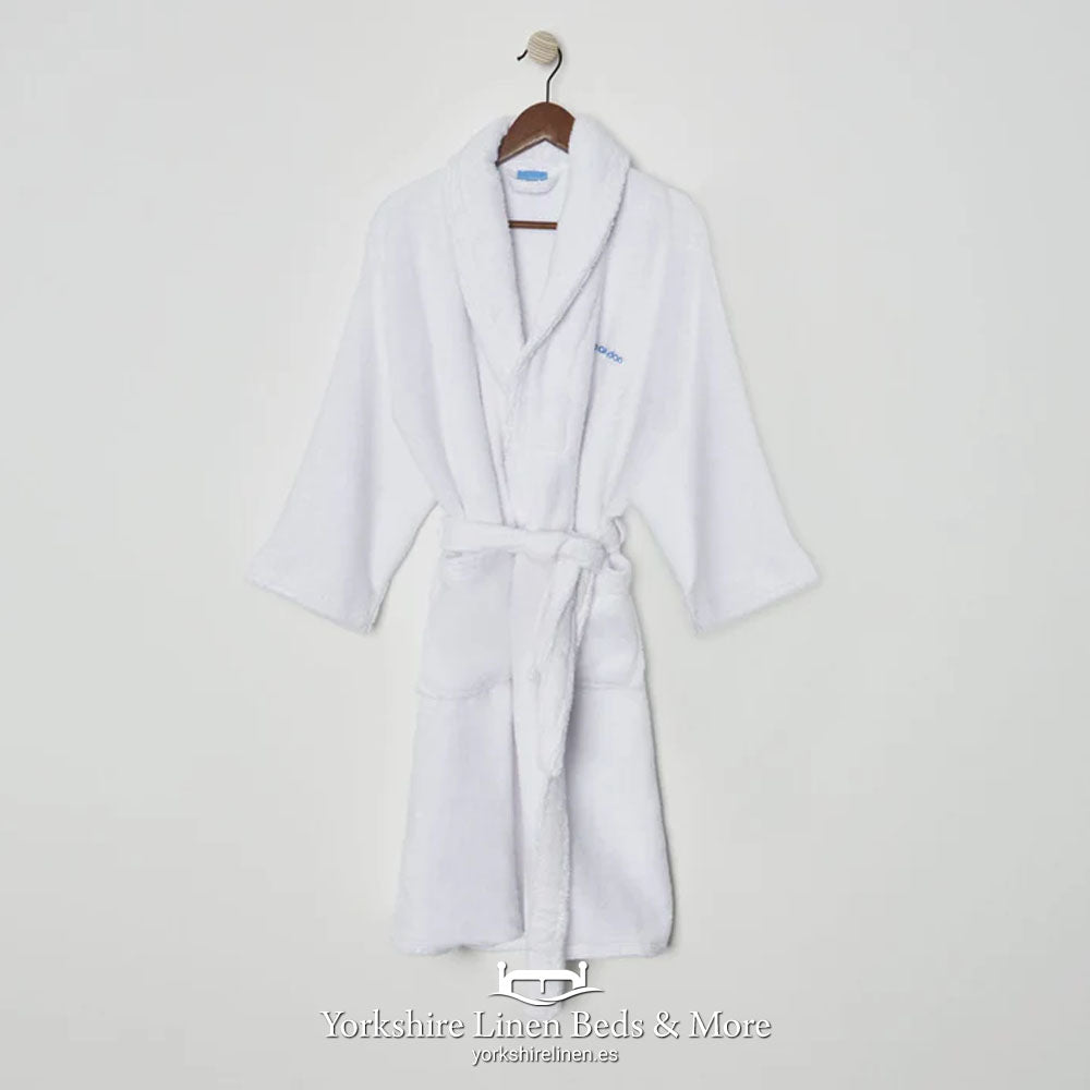 Zero Twist Luxury Towelling Cotton Bathrobes White