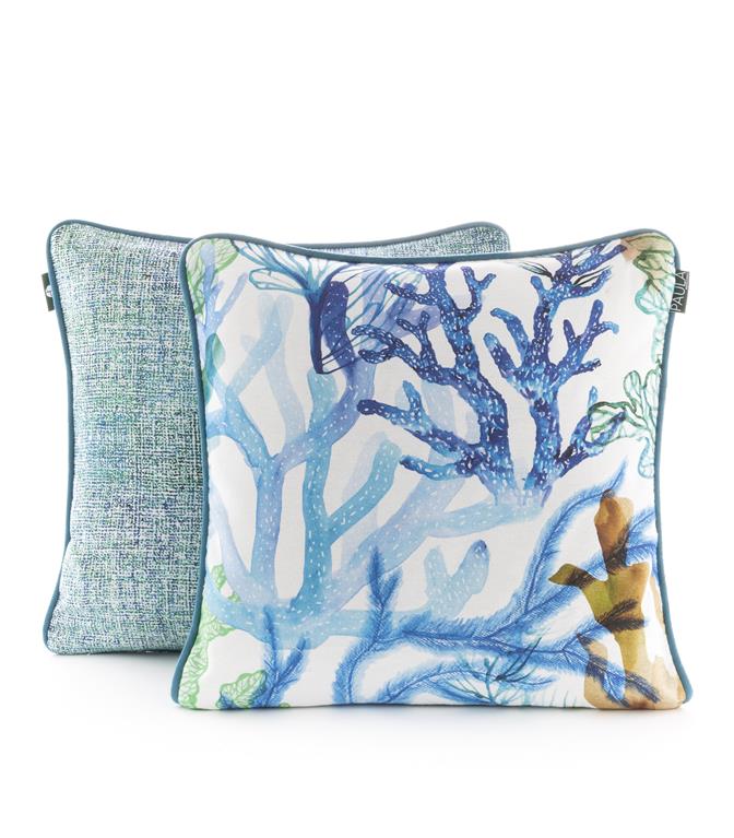 Linen Look Cushions, 50x50cm, Jellyfish REDUCED TO CLEAR