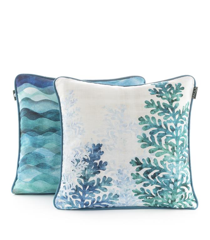 Linen Look Cushions, 50x50cm, Jellyfish REDUCED TO CLEAR