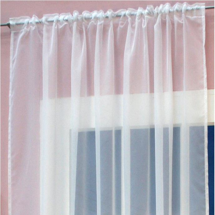 Slot Top Voile Panels, White