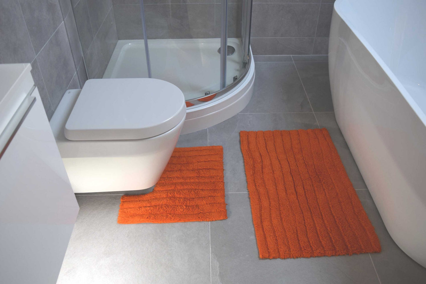 Finbar Bath Mat Set, Various Colours