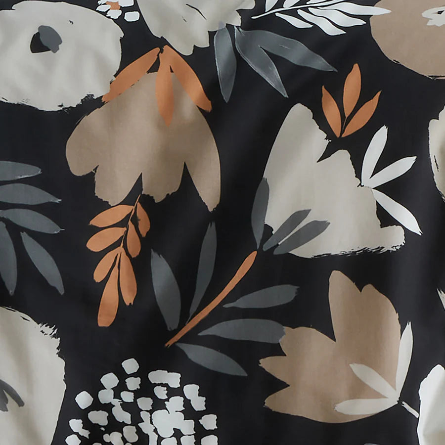 Jasmina Reversible Duvet Set - Black on line exclusive offer