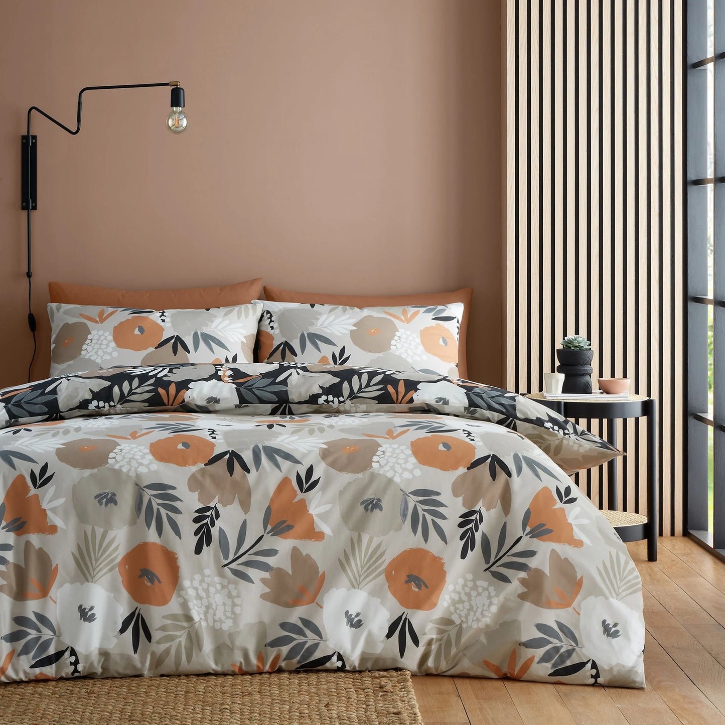 Jasmina Reversible Duvet Set - Black on line exclusive offer