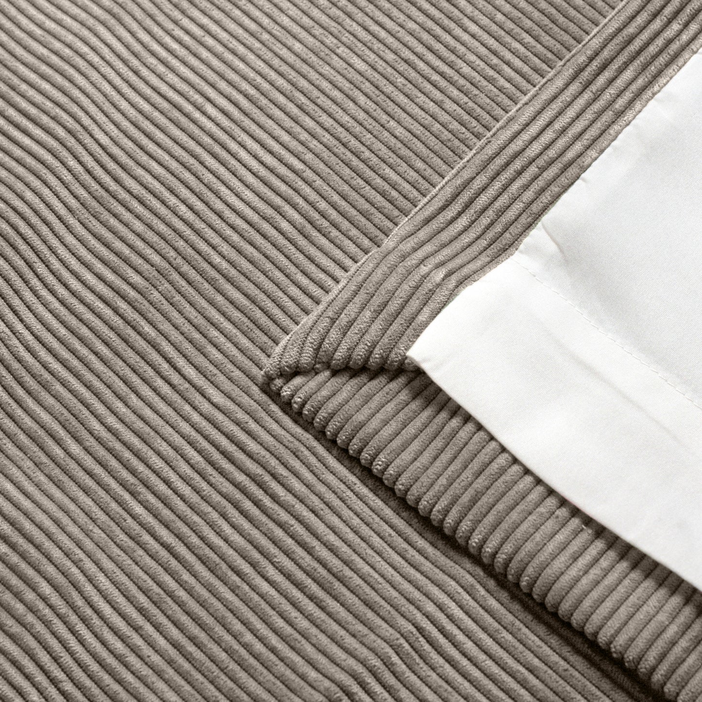 Kintyre Corded Ring Top Curtains, Natural SALE