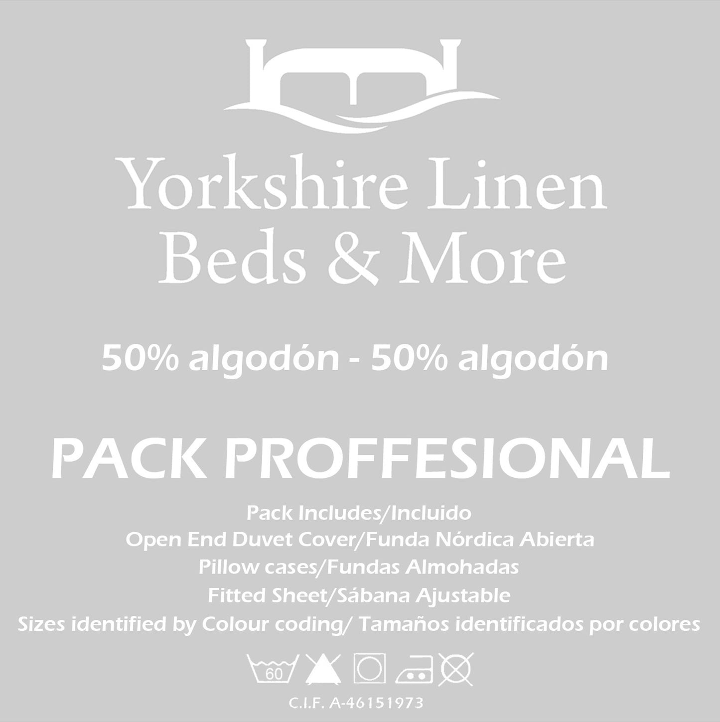 Pack Professional Bedding Sets, Poly/Cotton