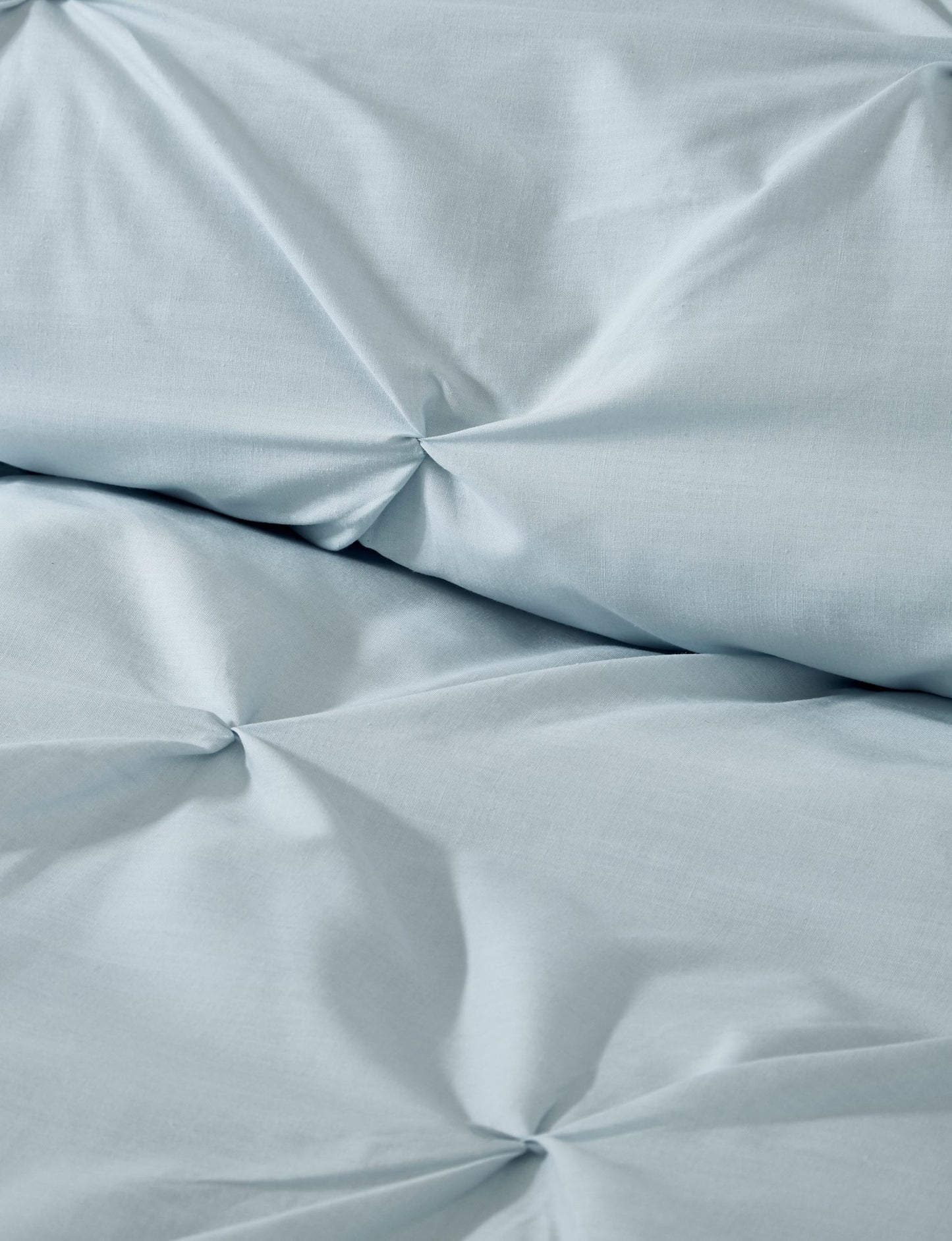 Laura Ruched Easy Care Duvet Set, Duck Egg SALE