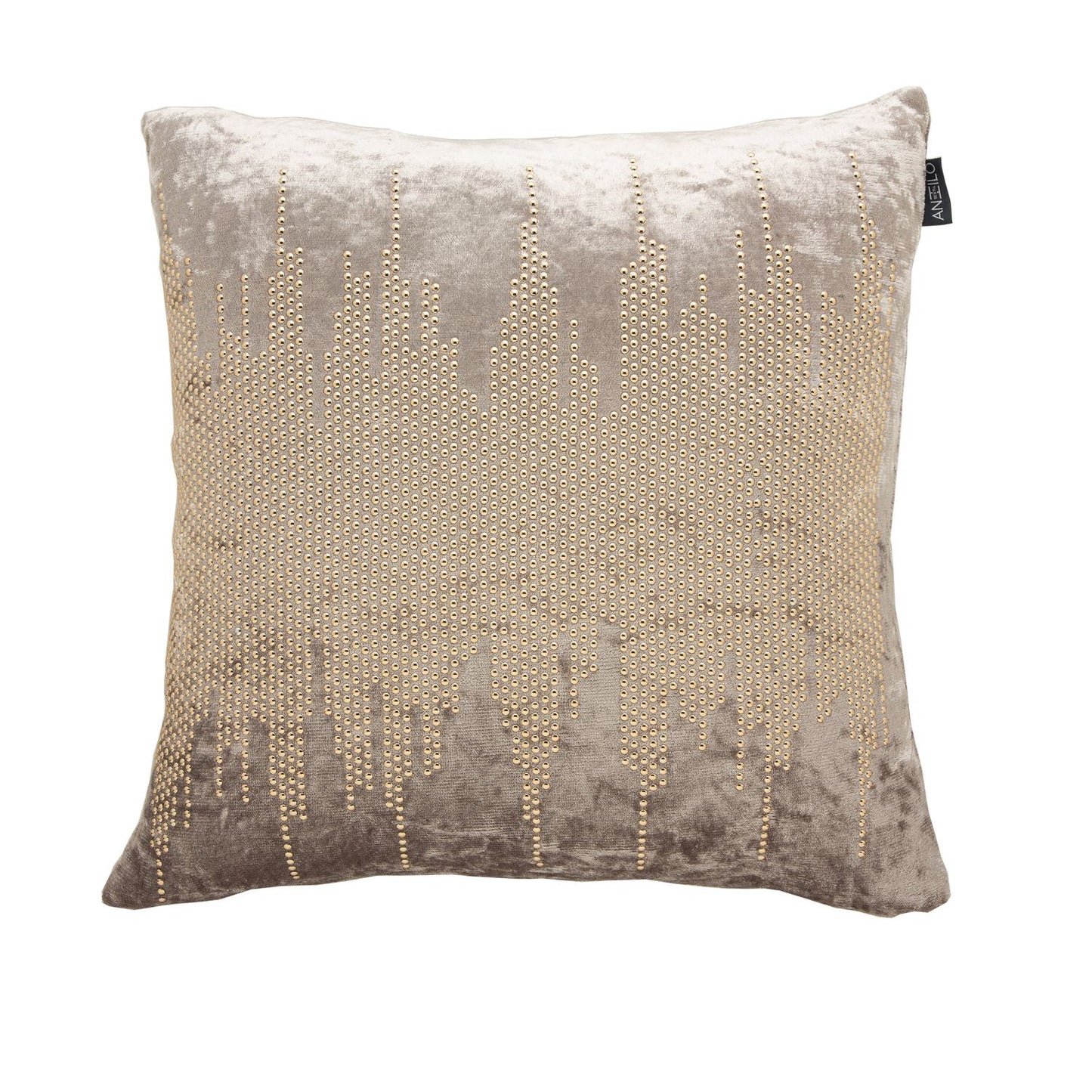Luxury 21 Velvet Cushion, Taupe