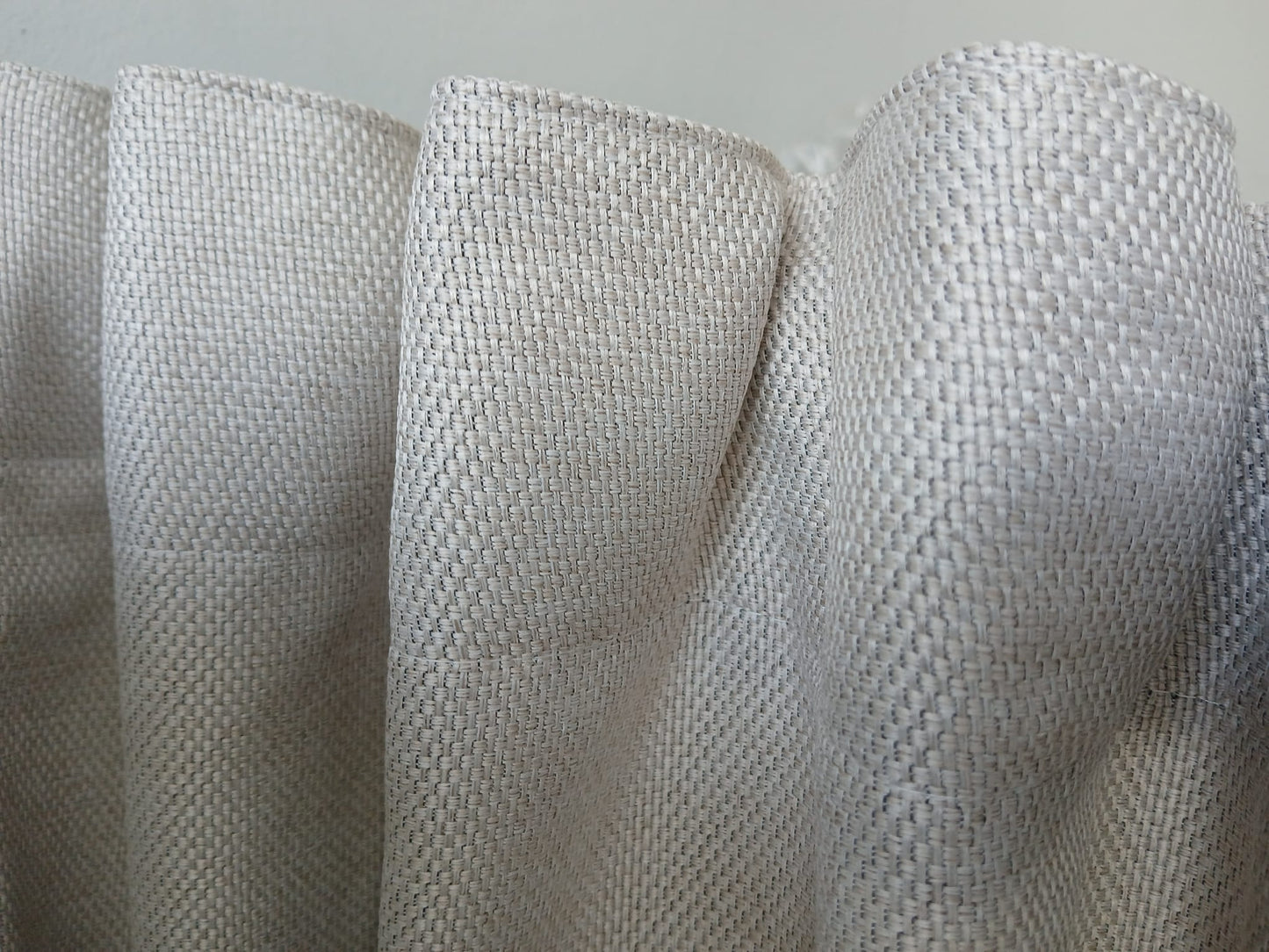 Madela Linen Style Blockout Curtain Panels Multiuse Header, Natural