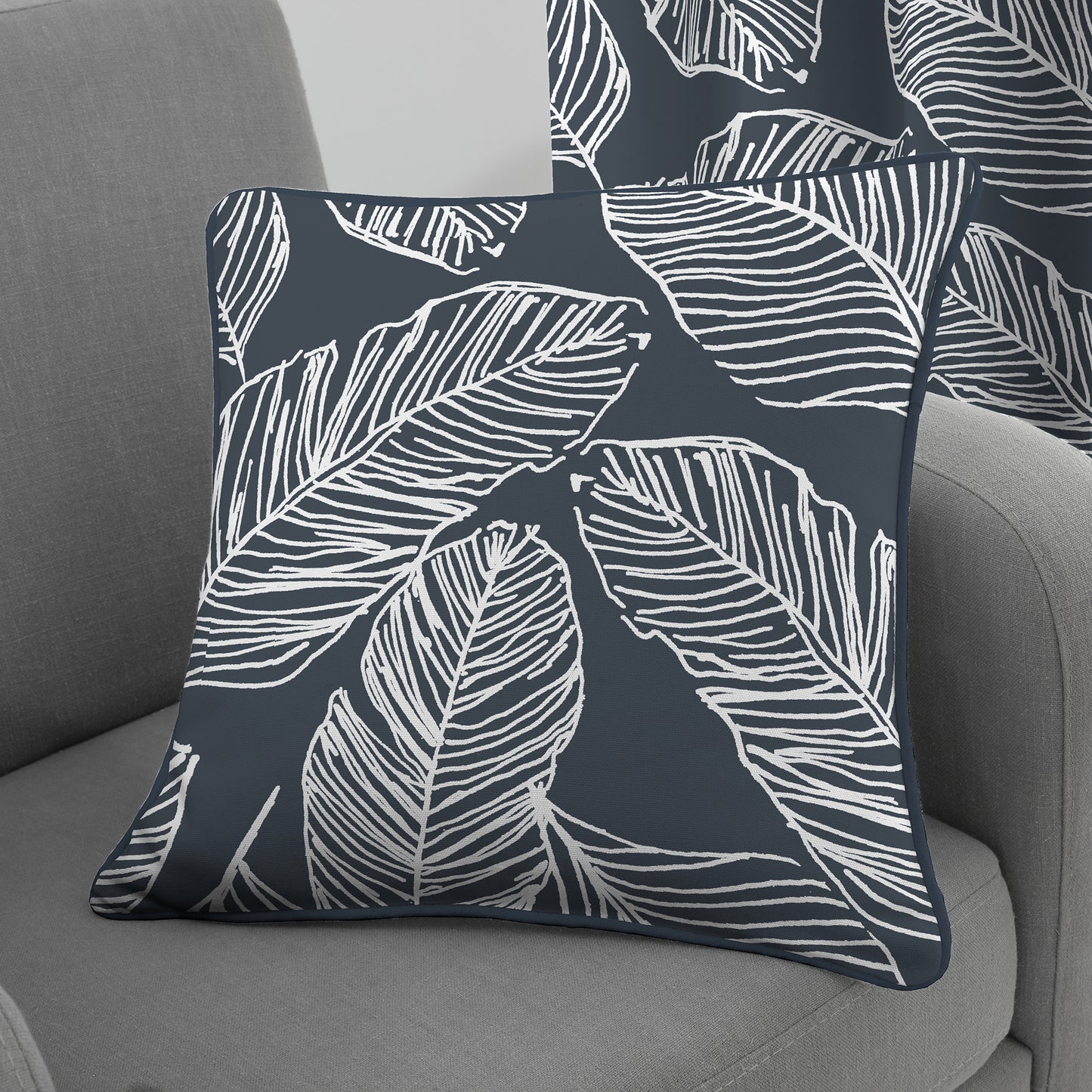 Mateus Ring Top Curtains, Navy- Final Reduction