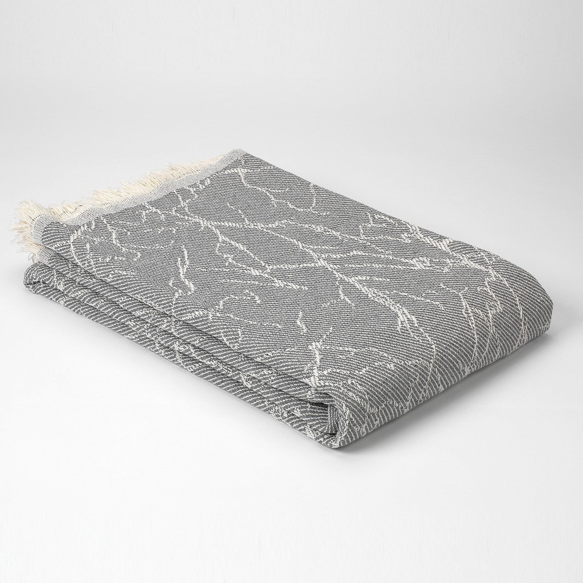 Carrera 100% Recycled Cotton Throws, Charcoal SALE