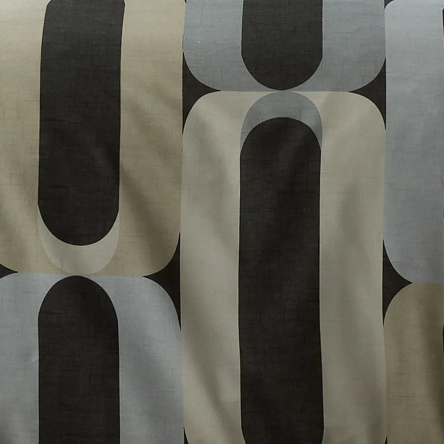Oregon Geometric Duvet Set, Charcoal SALE