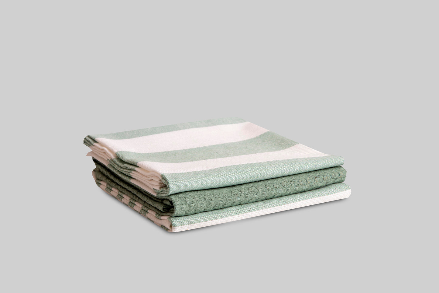 Lines 3 Pack Cotton Tea towels- Various Colours