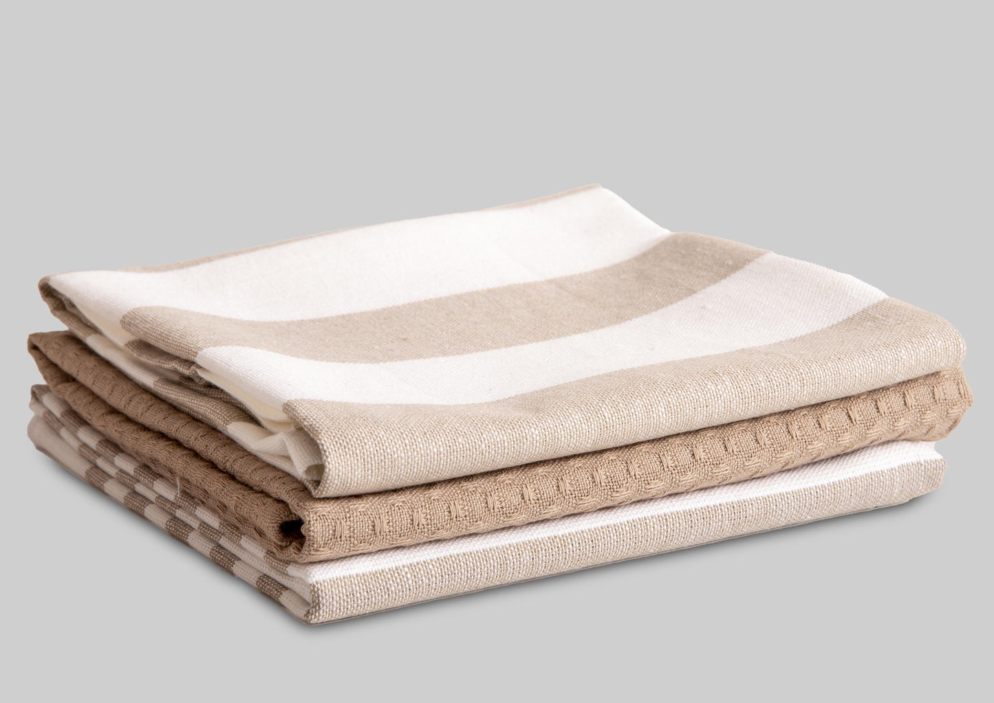 Lines 3 Pack Cotton Tea towels- Various Colours