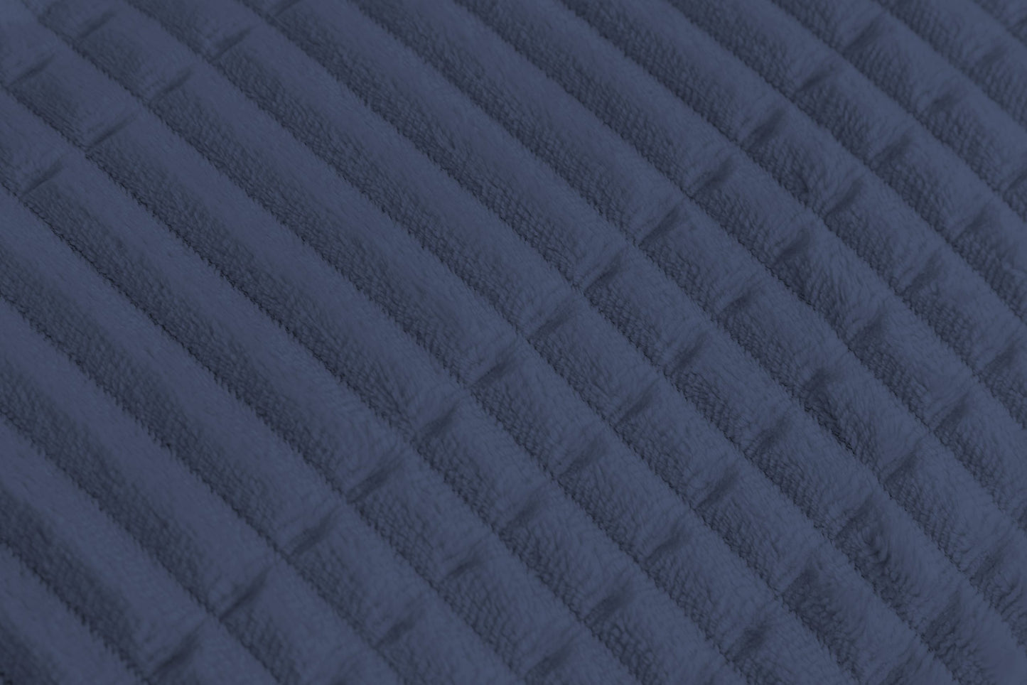 Oslo Luxury Sherpa Ribbed Throws, Navy SALE