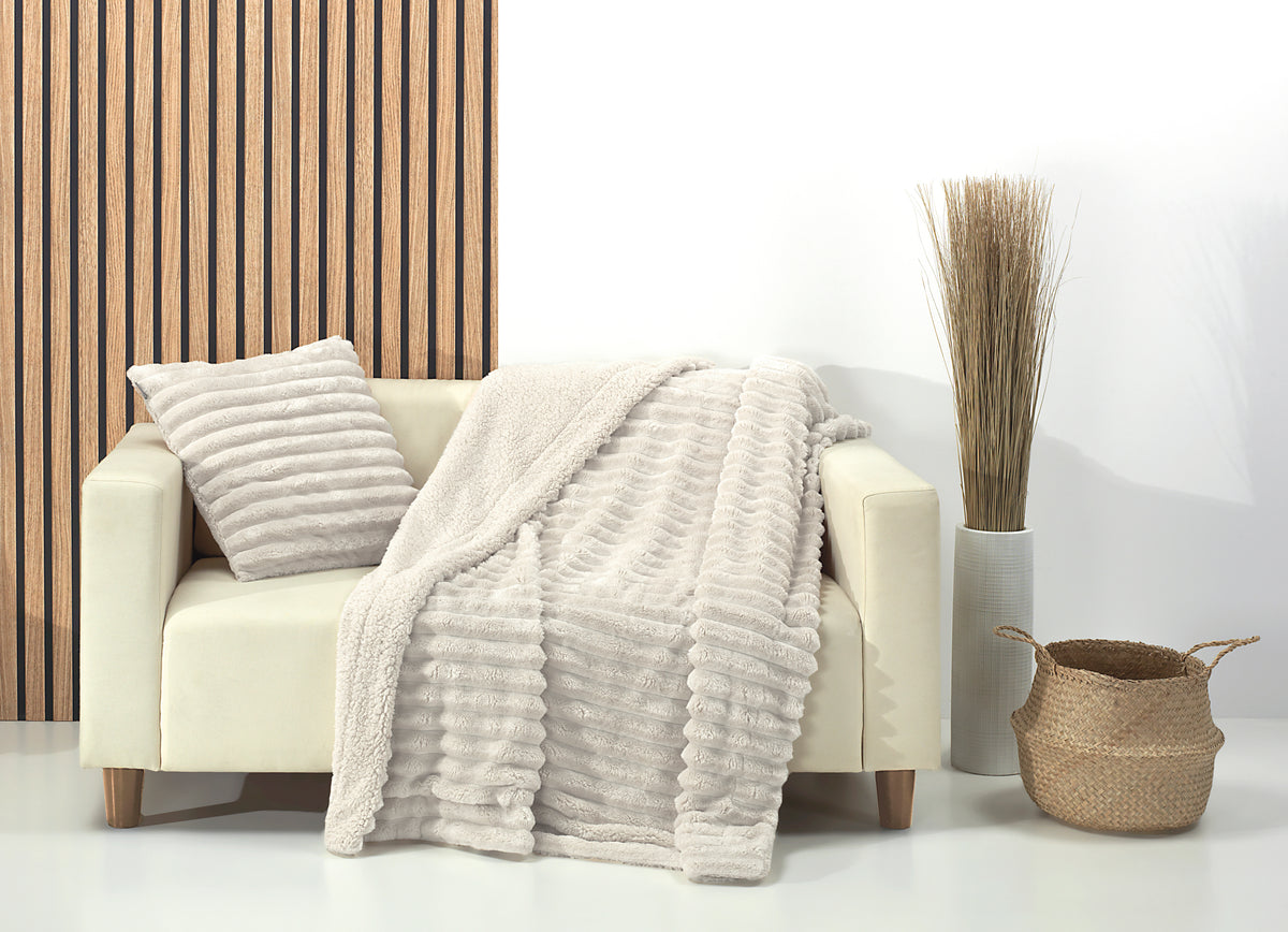 Rabbit Sherpa Throws - Natural