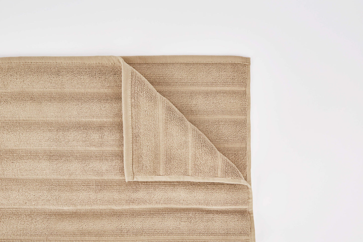 Cotton Caress 400 GSM 100% Cotton Towels, Beige Washable at 60 Degrees