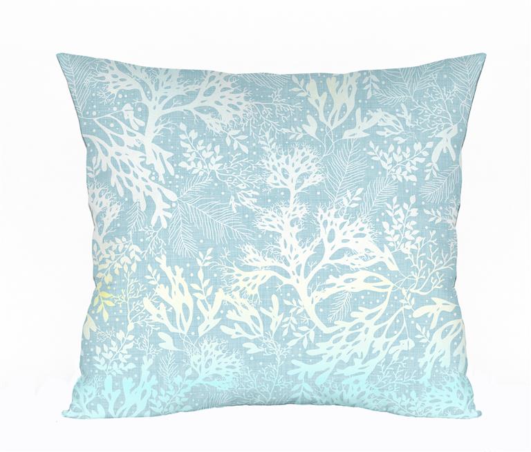 Seaweed Blue Fish Cushion