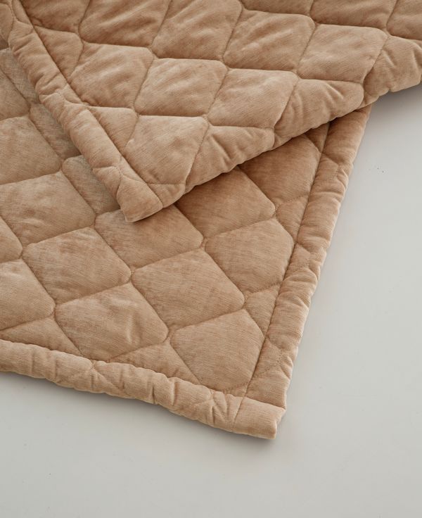 Sienna Luxury Velour Bedspread Range, Peach