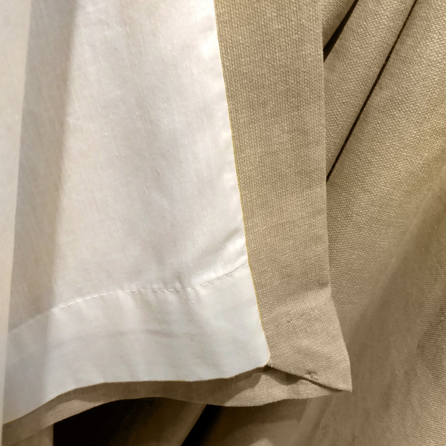 Sorbonne Linen Style Eyelet Curtains- Natural