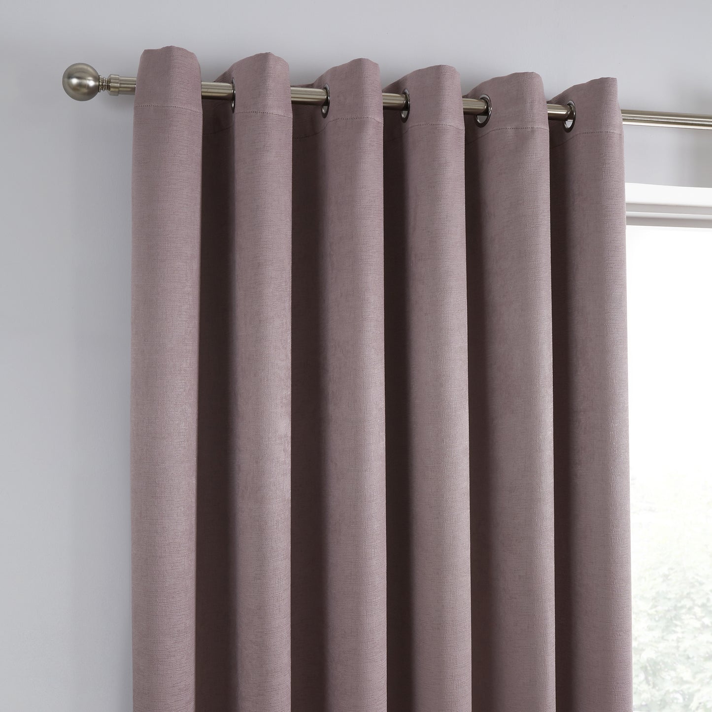 Stratus Ring Top Dim Out Curtains, Blush