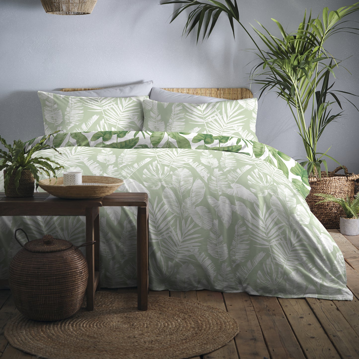 Hawaii Duvet Cover Set, Soft Green - NEW LOWER PRICE