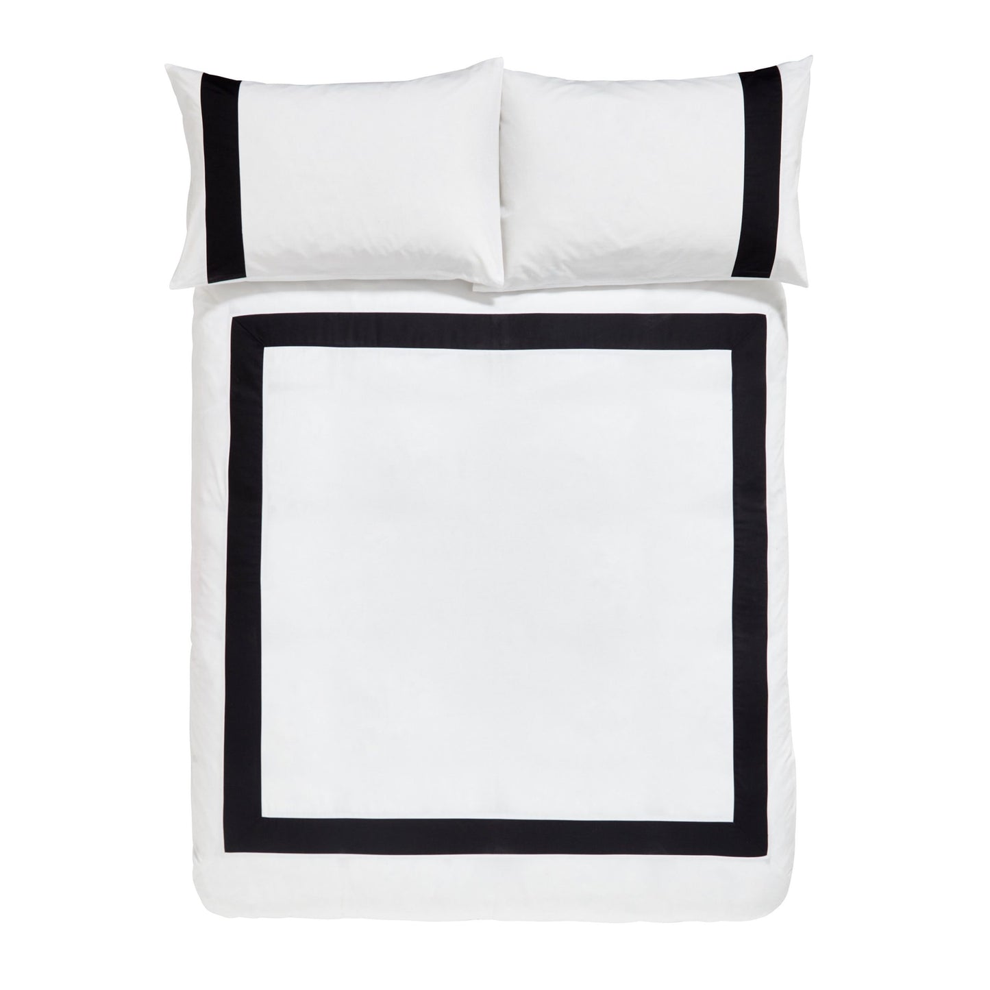 Tailored 100% Cotton Duvet Set - Black Detail . New Lower Price !