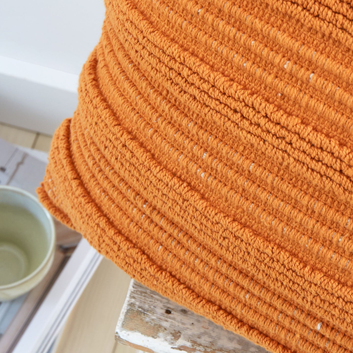 Tufted Stripe Cushions, Terracotta