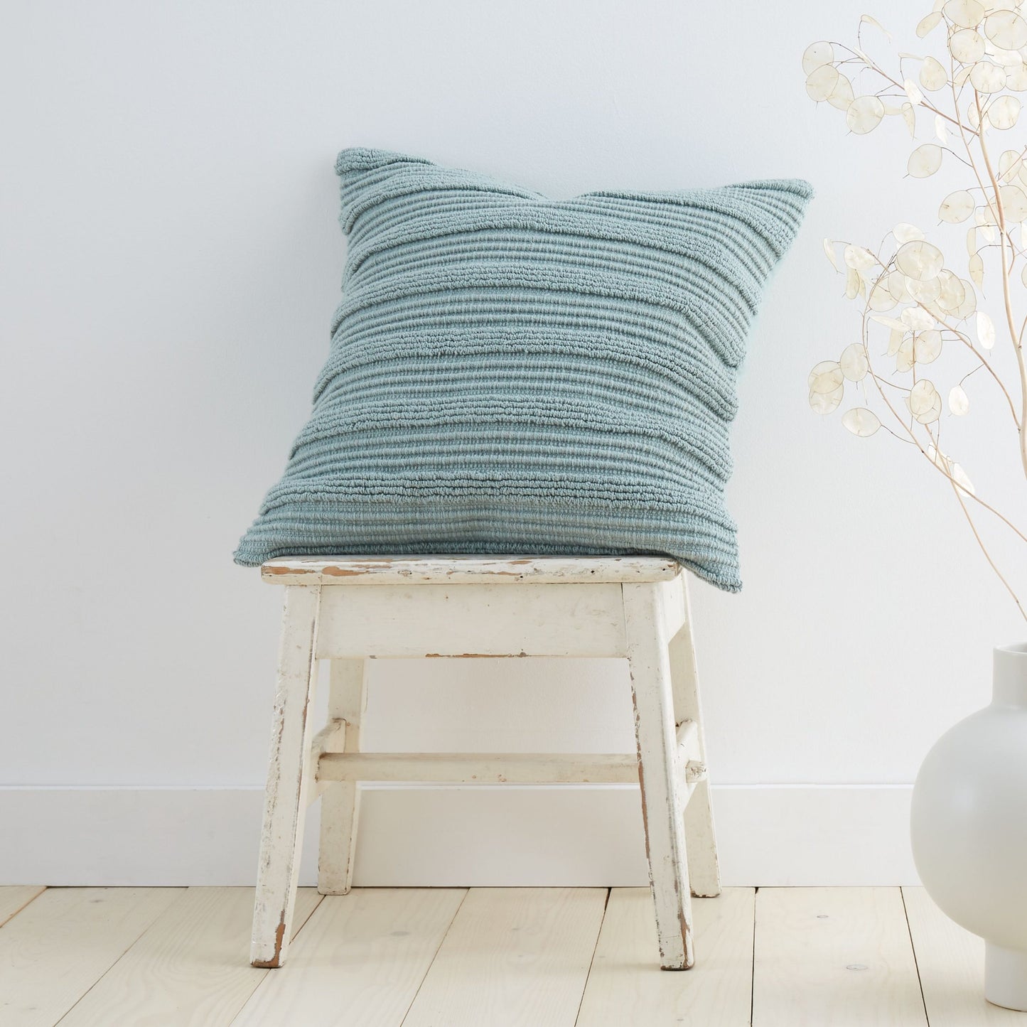 Tufted Stripe Cushions, Green